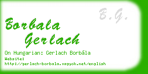 borbala gerlach business card